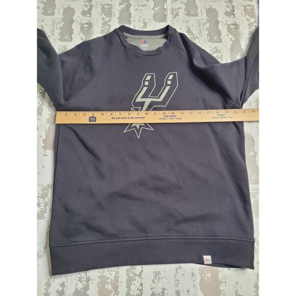 2689 Majestic San‎ Antonio Spurs Sweatshirt Medium - Picture 3 of 6